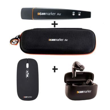 Sada Scanmarker Air & pouzdro & sluchátka.
